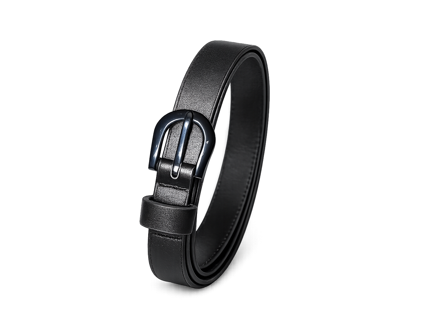 Slim Black Belt